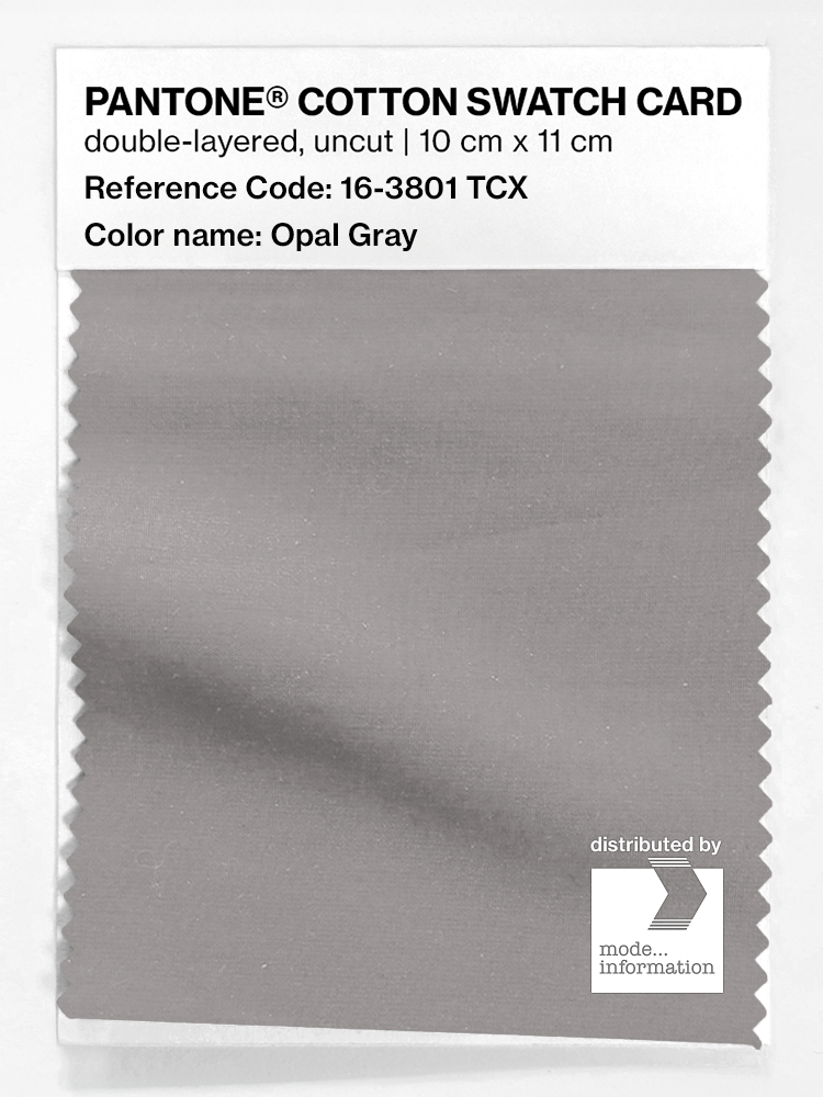 Artikelbild 1 des Artikels “PANTONE® COTTON SWATCH CARD 16-3801 TCX Opal Gray “