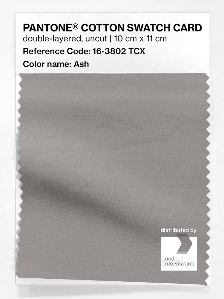 Product image 1 of the product “PANTONE® COTTON SWATCH CARD 16-3802 TCX Ash ”