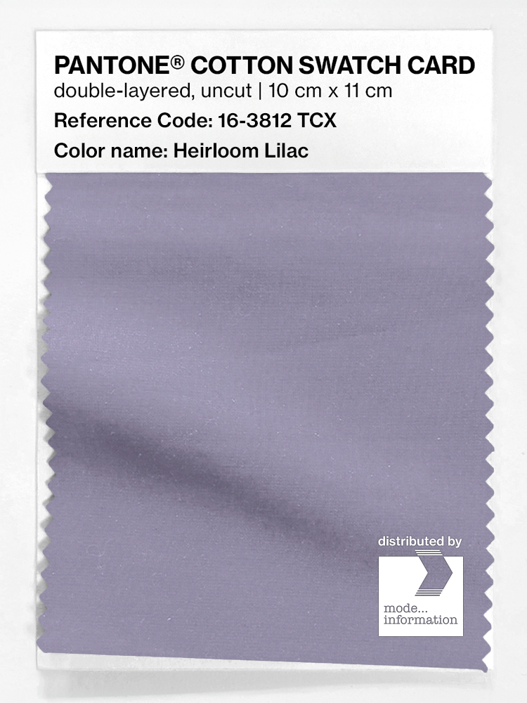 Product image 1 of the product “PANTONE® COTTON SWATCH CARD 16-3812 TCX Heirloom Lilac ”