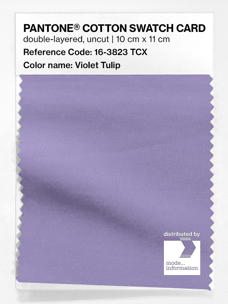 Product image 1 of the product “PANTONE® COTTON SWATCH CARD 16-3823 TCX Violet Tulip ”