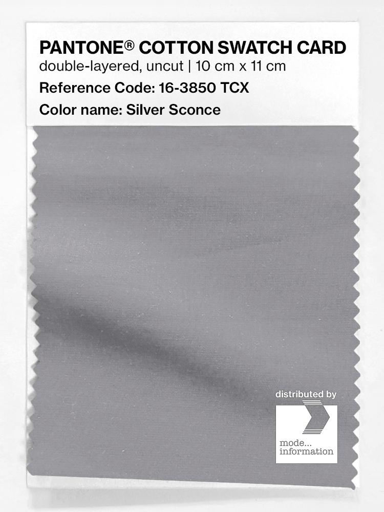 Artikelbild 1 des Artikels “PANTONE® COTTON SWATCH CARD 16-3850 TCX Silver Sconce “
