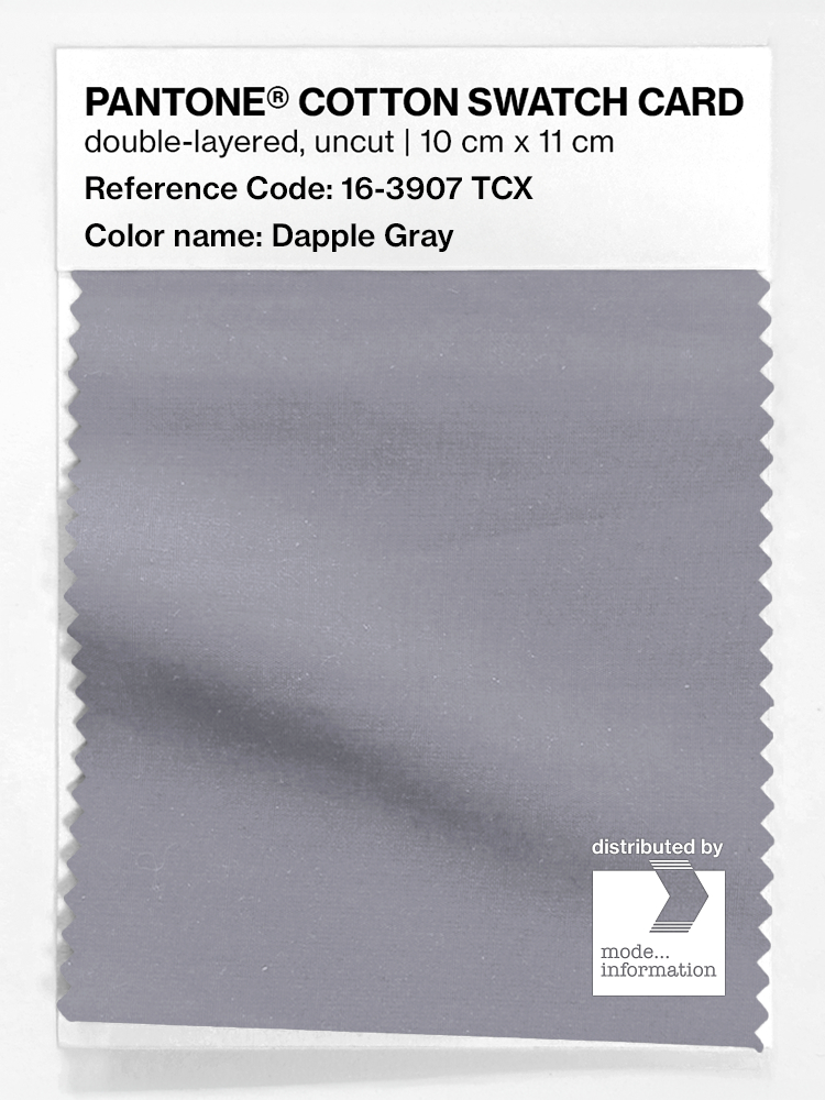Product image 1 of the product “PANTONE® COTTON SWATCH CARD 16-3907 TCX Dapple Gray ”