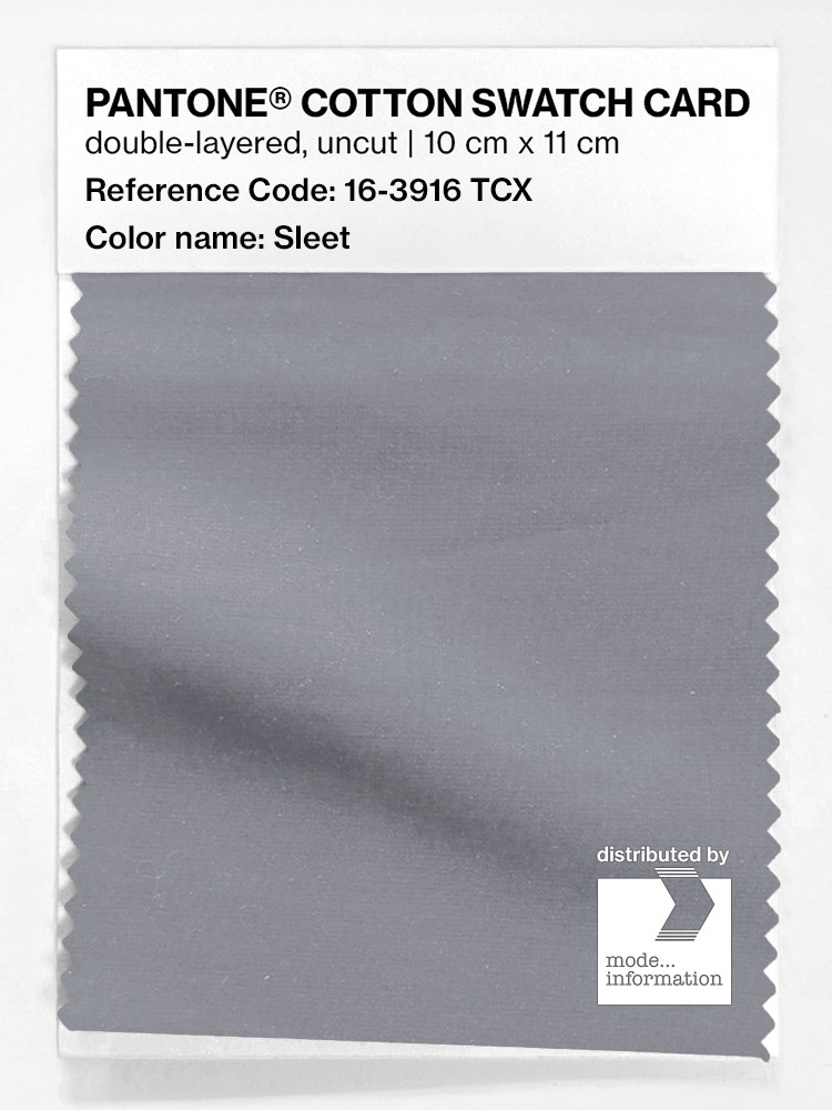 Product image 1 of the product “PANTONE® COTTON SWATCH CARD 16-3916 TCX Sleet ”