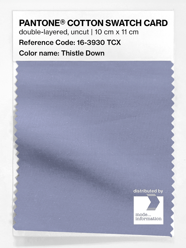 Product image 1 of the product “PANTONE® COTTON SWATCH CARD 16-3930 TCX Thistle Down ”