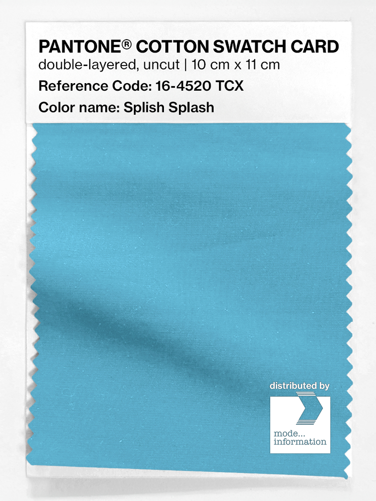 Artikelbild 1 des Artikels “PANTONE® COTTON SWATCH CARD 16-4520 TCX Splish Splash “