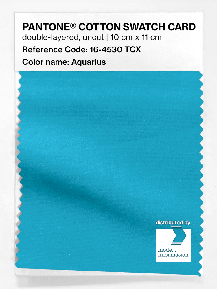 Product image 1 of the product “PANTONE® COTTON SWATCH CARD 16-4530 TCX Aquarius ”