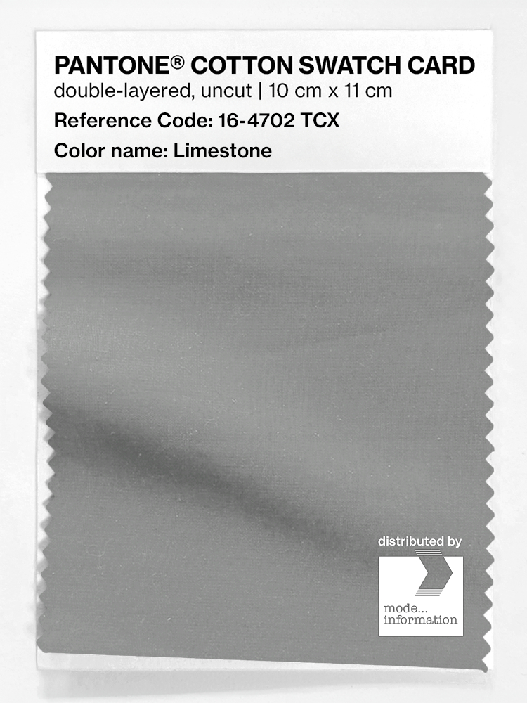 Product image 1 of the product “PANTONE® COTTON SWATCH CARD 16-4702 TCX Limestone ”