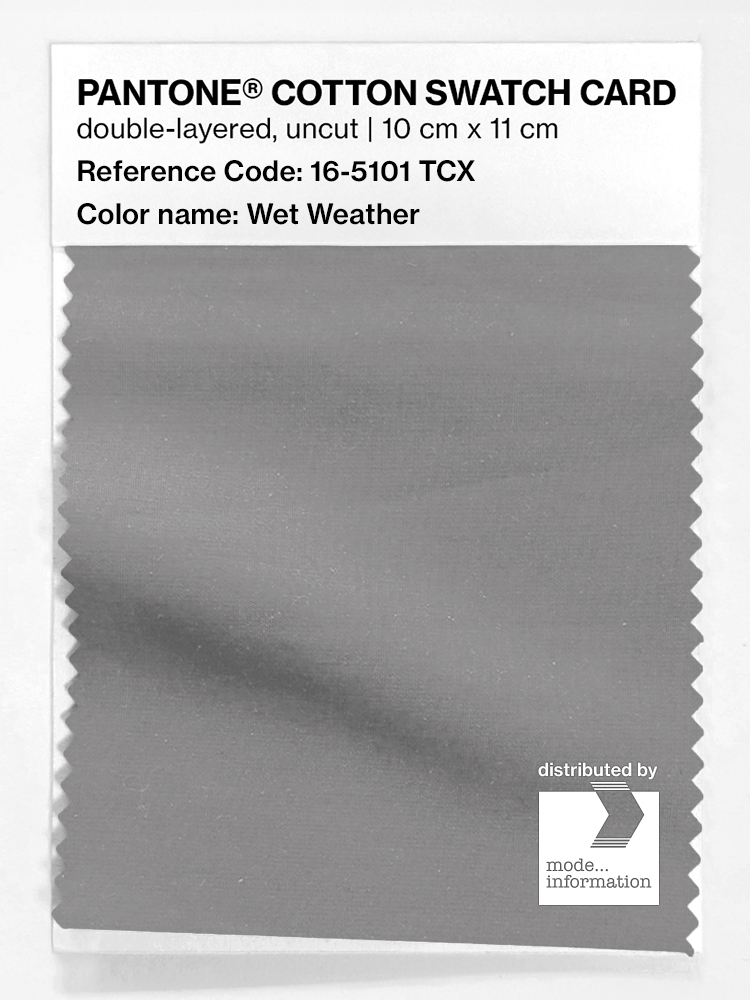 Product image 1 of the product “PANTONE® COTTON SWATCH CARD 16-5101 TCX Wet Weather ”
