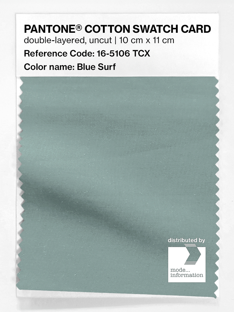 Artikelbild 1 des Artikels “PANTONE® COTTON SWATCH CARD 16-5106 TCX Blue Surf “