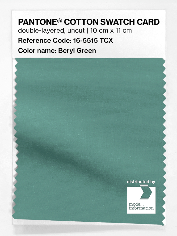 Artikelbild 1 des Artikels “PANTONE® COTTON SWATCH CARD 16-5515 TCX Beryl Green “