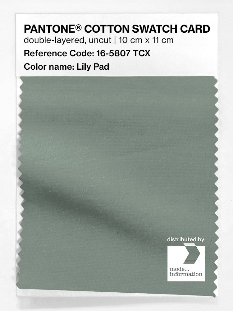 Product image 1 of the product “PANTONE® COTTON SWATCH CARD 16-5807 TCX Lily Pad ”