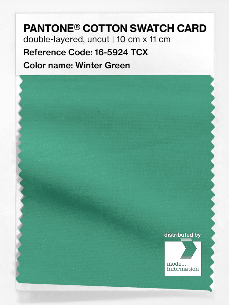 Product image 1 of the product “PANTONE® COTTON SWATCH CARD 16-5924 TCX Winter Green ”