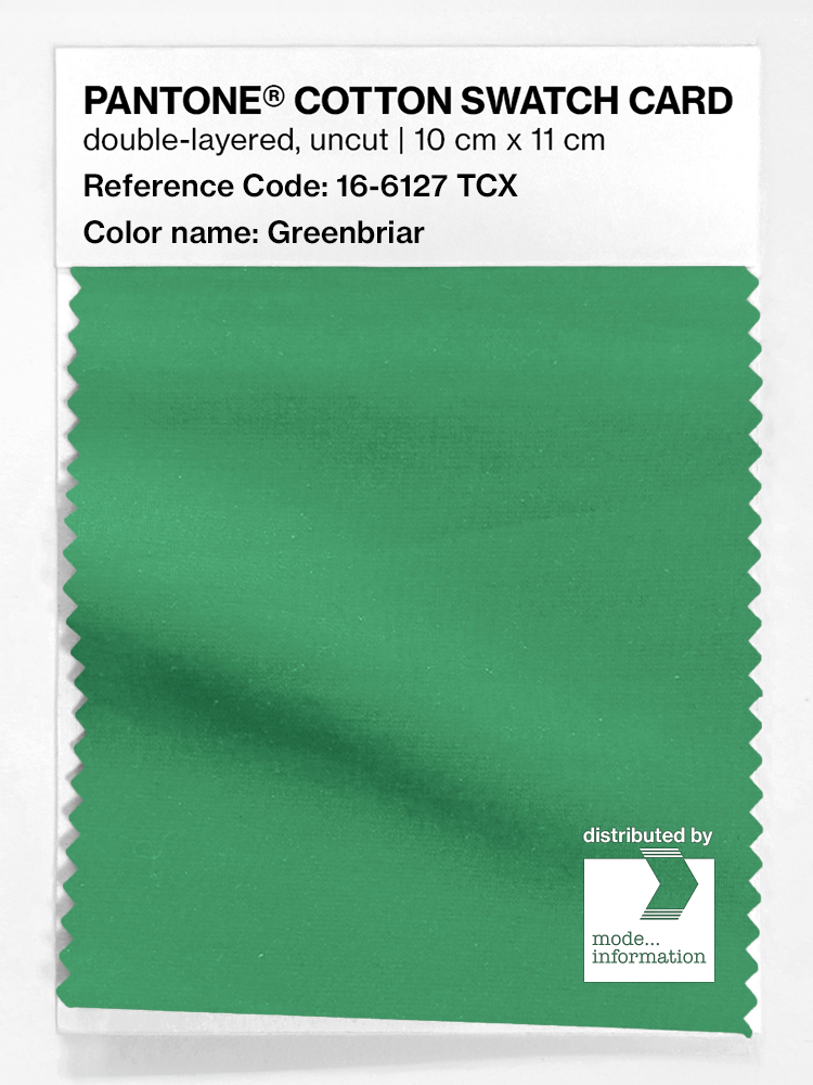Product image 1 of the product “PANTONE® COTTON SWATCH CARD 16-6127 TCX Greenbriar ”