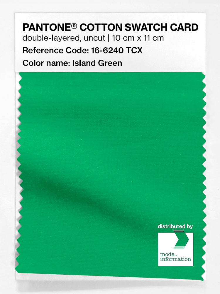 Artikelbild 1 des Artikels “PANTONE® COTTON SWATCH CARD 16-6240 TCX Island Green “