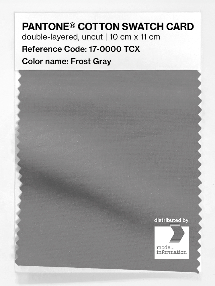 Artikelbild 1 des Artikels “PANTONE® COTTON SWATCH CARD 17-0000 TCX Frost Gray “