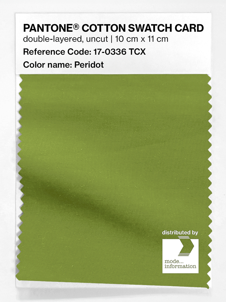 Product image 1 of the product “PANTONE® COTTON SWATCH CARD 17-0336 TCX Peridot ”