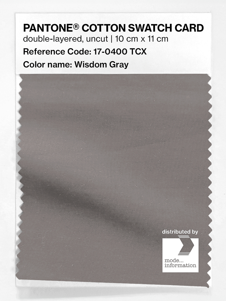 Artikelbild 1 des Artikels “PANTONE® COTTON SWATCH CARD 17-0400 TCX Wisdom Gray “