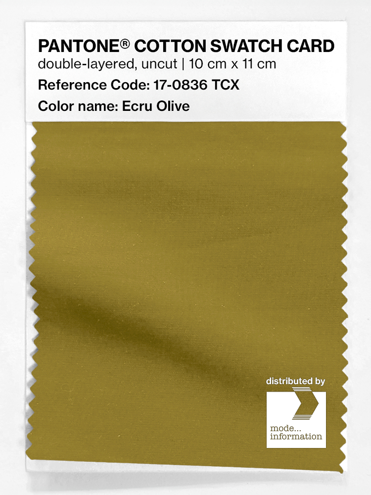 Artikelbild 1 des Artikels “PANTONE® COTTON SWATCH CARD 17-0836 TCX Ecru Olive “