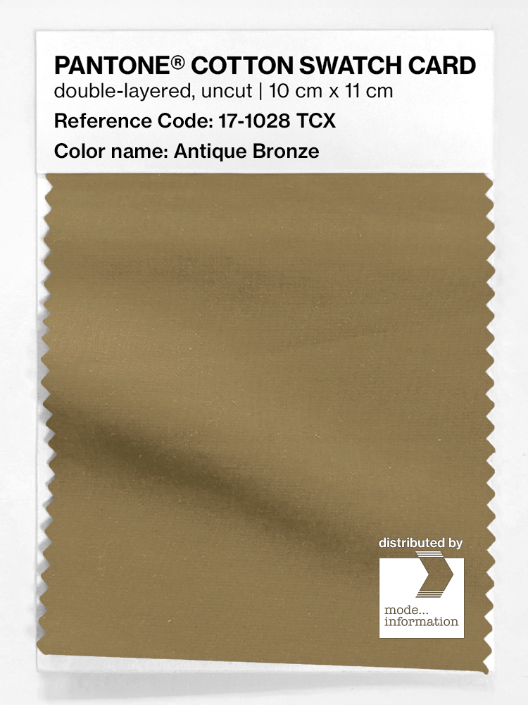 Artikelbild 1 des Artikels “PANTONE® COTTON SWATCH CARD 17-1028 TCX Antique Bronze “