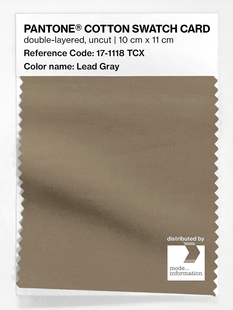 Artikelbild 1 des Artikels “PANTONE® COTTON SWATCH CARD 17-1118 TCX Lead Gray “