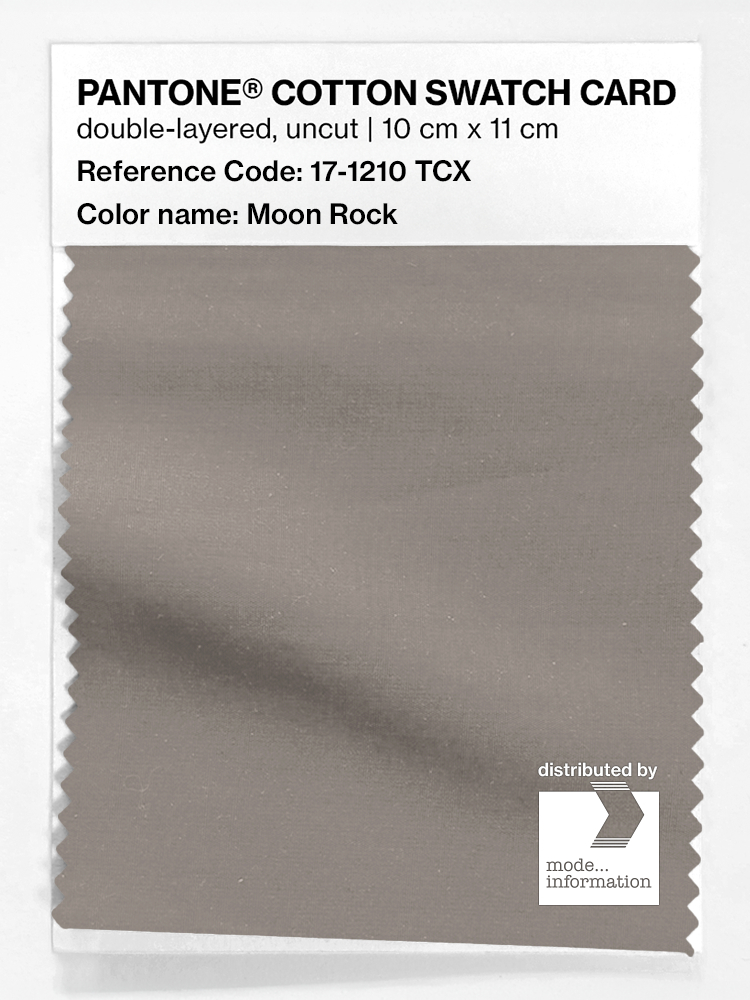Product image 1 of the product “PANTONE® COTTON SWATCH CARD 17-1210 TCX Moon Rock ”