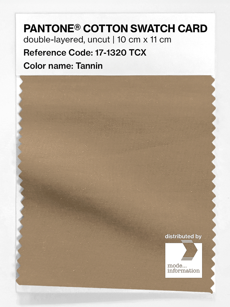 Product image 1 of the product “PANTONE® COTTON SWATCH CARD 17-1320 TCX Tannin ”