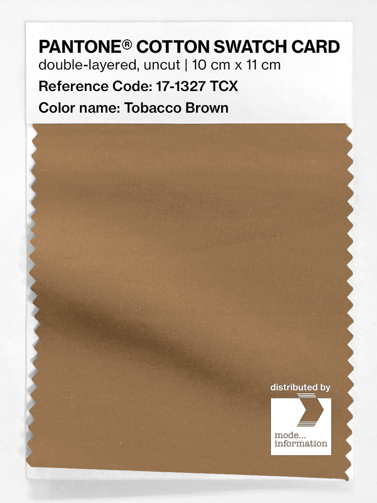 Product image 1 of the product “PANTONE® COTTON SWATCH CARD 17-1327 TCX Tobacco Brown ”