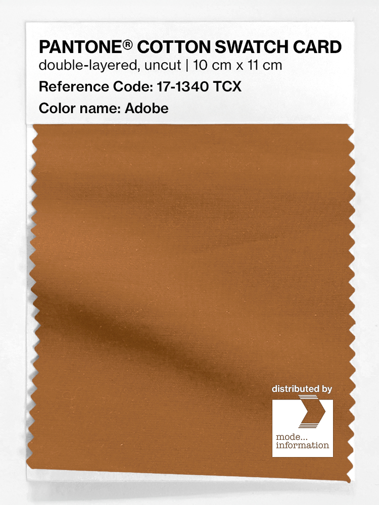 Product image 1 of the product “PANTONE® COTTON SWATCH CARD 17-1340 TCX Adobe ”