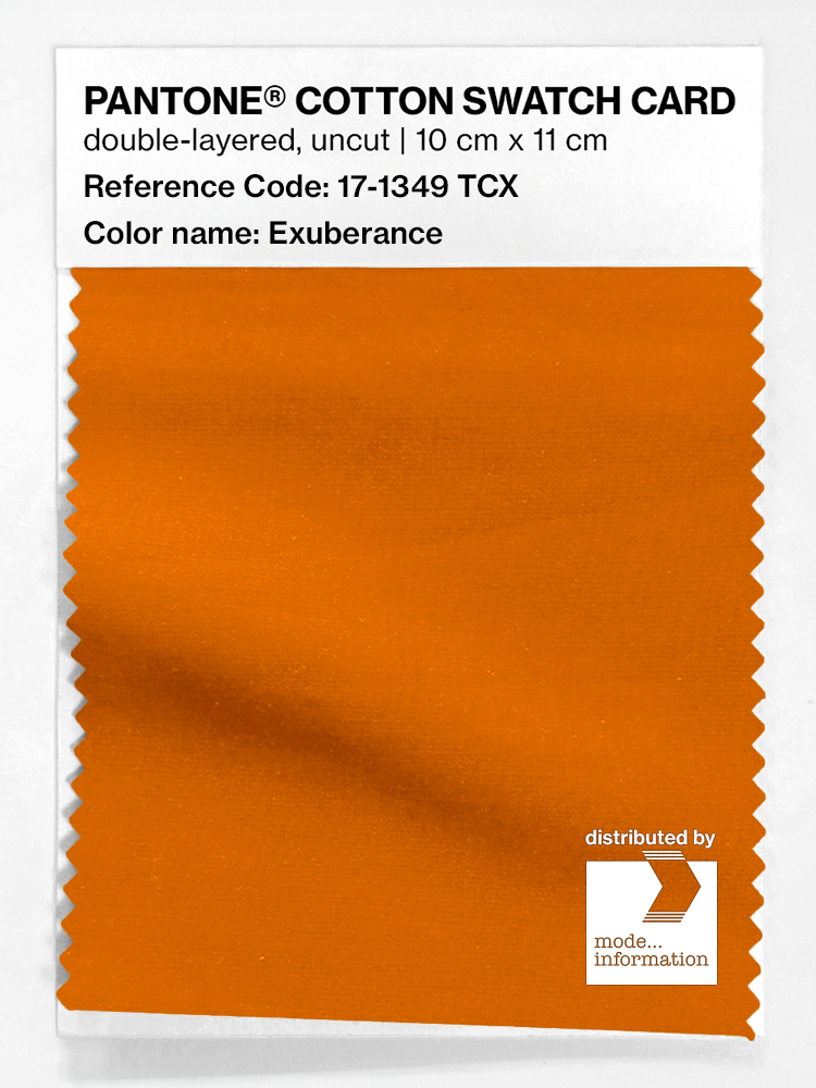 Artikelbild 1 des Artikels “PANTONE® COTTON SWATCH CARD 17-1349 TCX Exuberance “