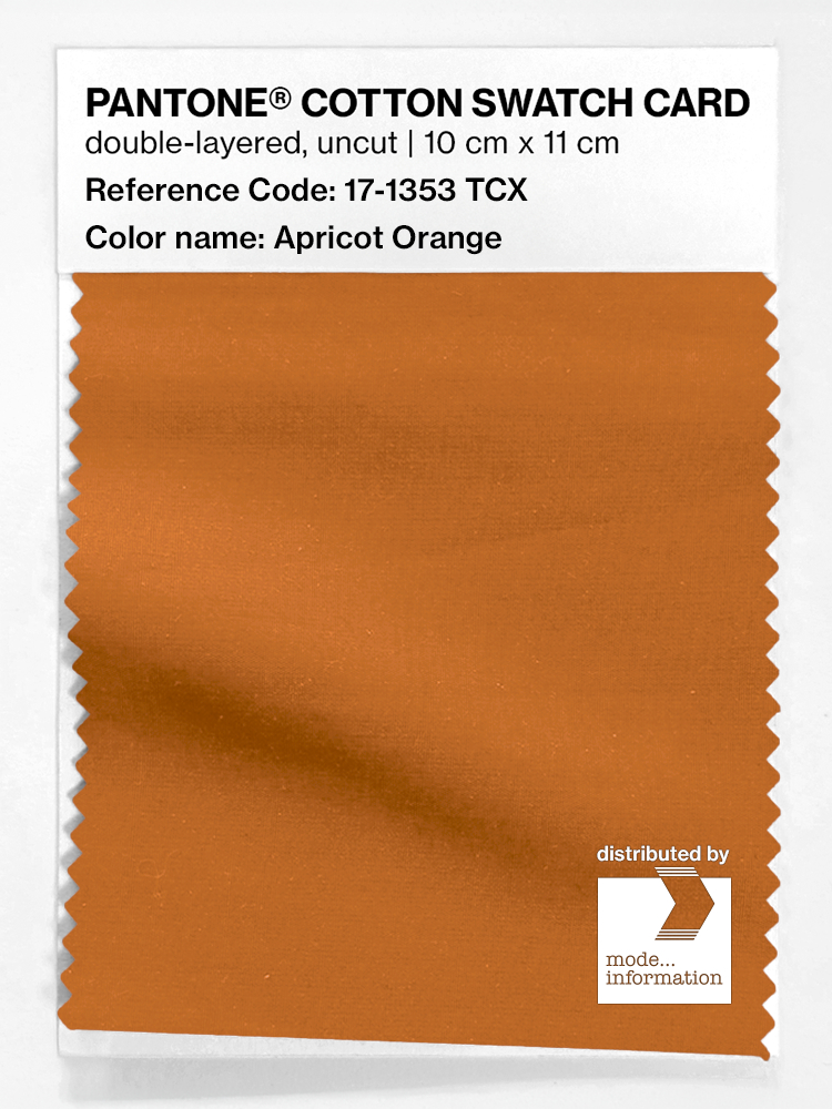Product image 1 of the product “PANTONE® COTTON SWATCH CARD 17-1353 TCX Apricot Orange ”