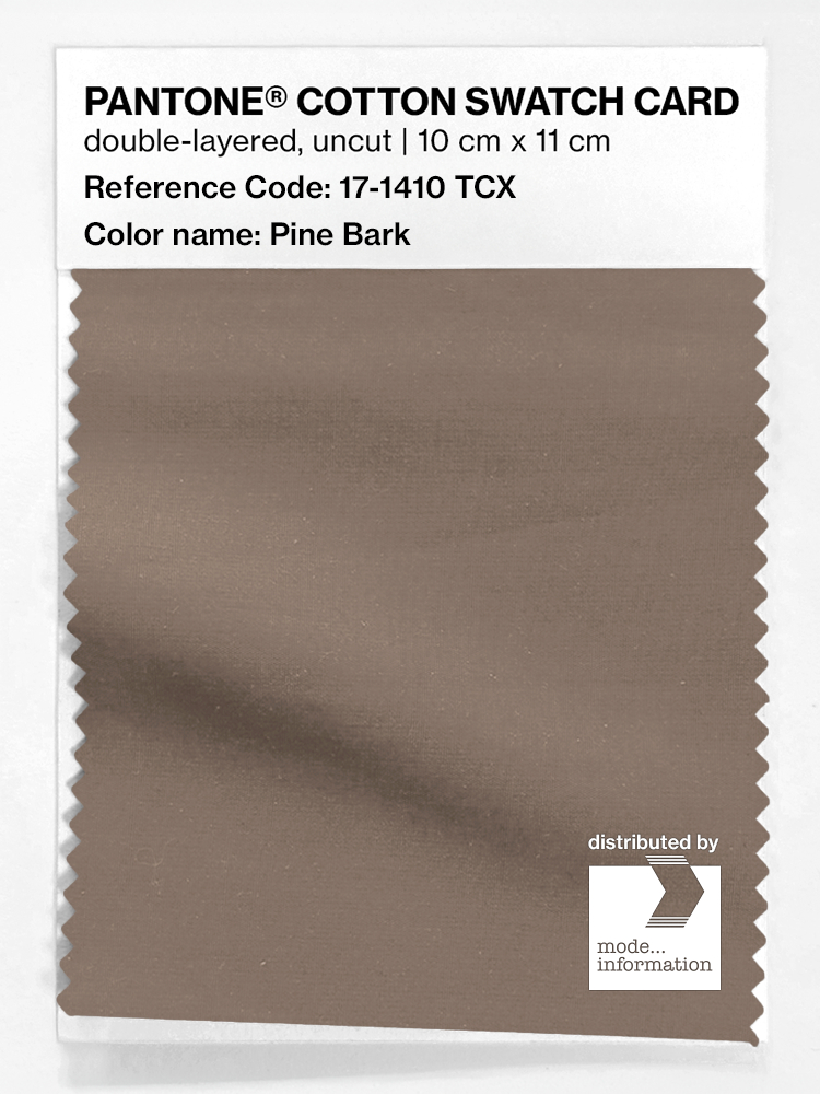 Product image 1 of the product “PANTONE® COTTON SWATCH CARD 17-1410 TCX Pine Bark ”