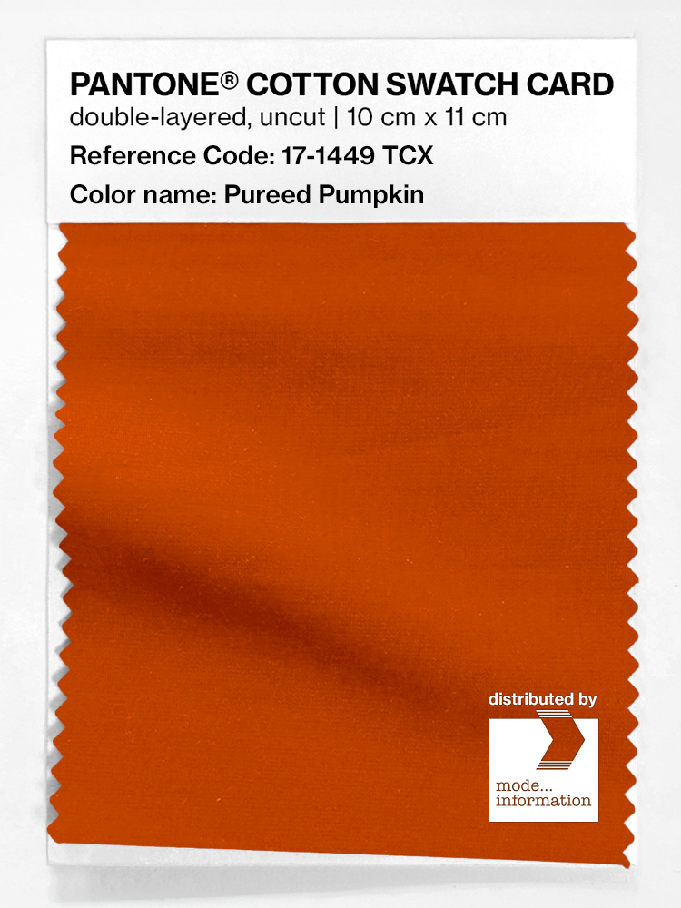 Artikelbild 1 des Artikels “PANTONE® COTTON SWATCH CARD 17-1449 TCX Pureed Pumpkin “