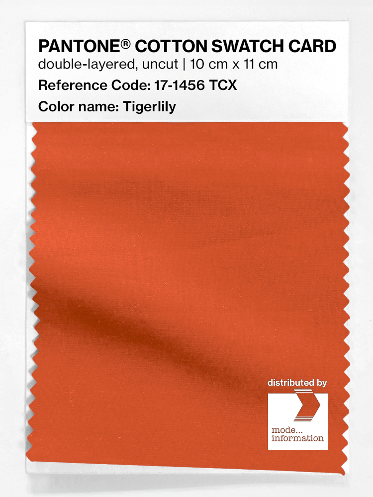 Artikelbild 1 des Artikels “PANTONE® COTTON SWATCH CARD 17-1456 TCX Tigerlily “