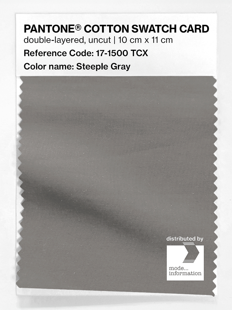 Artikelbild 1 des Artikels “PANTONE® COTTON SWATCH CARD 17-1500 TCX Steeple Gray “