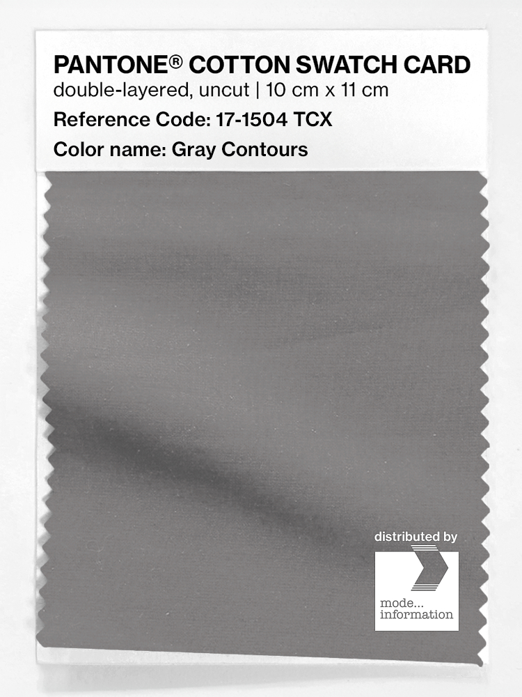 Artikelbild 1 des Artikels “PANTONE® COTTON SWATCH CARD 17-1504 TCX Gray Contours “