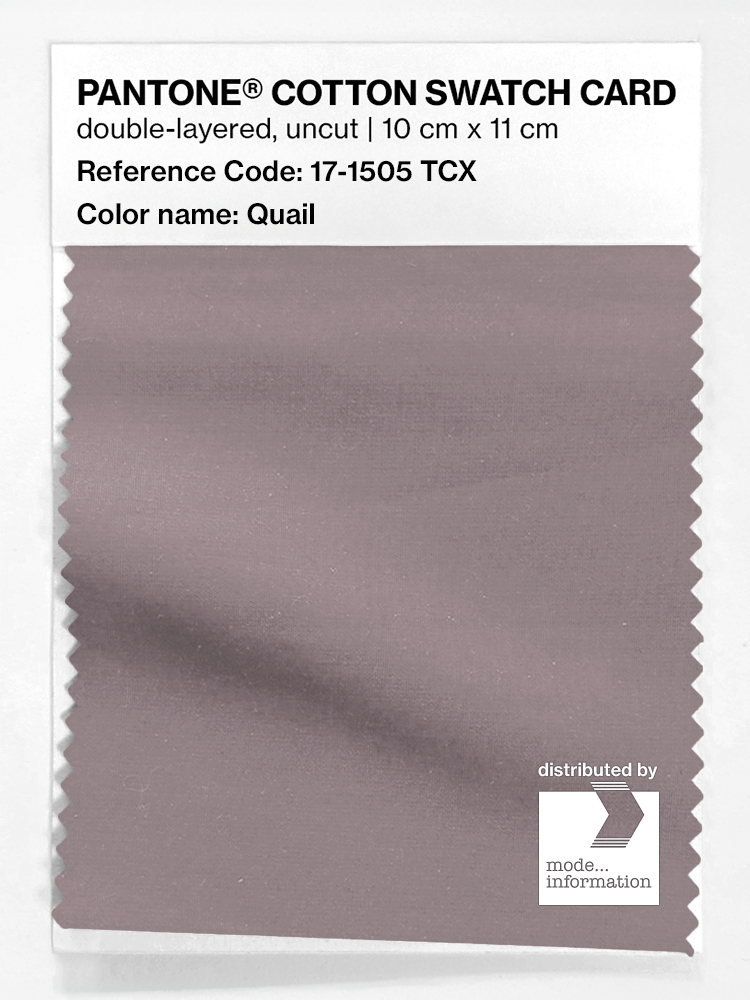 Product image 1 of the product “PANTONE® COTTON SWATCH CARD 17-1505 TCX Quail ”