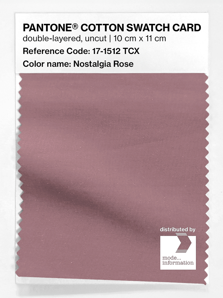 Product image 1 of the product “PANTONE® COTTON SWATCH CARD 17-1512 TCX Nostalgia Rose ”