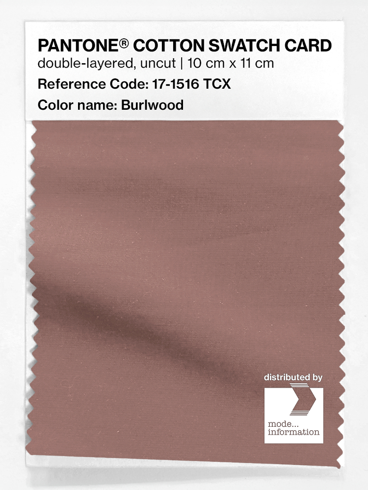 Product image 1 of the product “PANTONE® COTTON SWATCH CARD 17-1516 TCX Burlwood ”