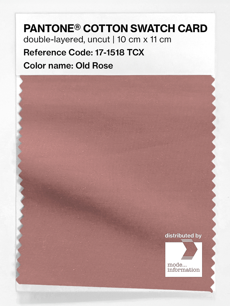 Product image 1 of the product “PANTONE® COTTON SWATCH CARD 17-1518 TCX Old Rose ”