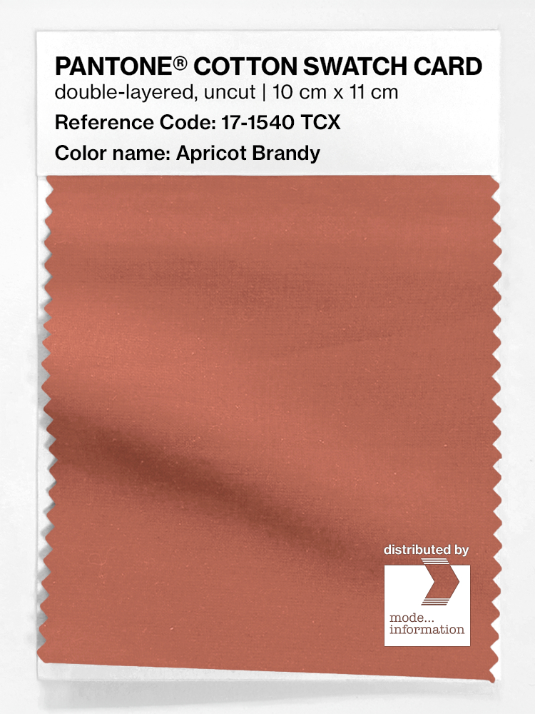 Product image 1 of the product “PANTONE® COTTON SWATCH CARD 17-1540 TCX Apricot Brandy ”