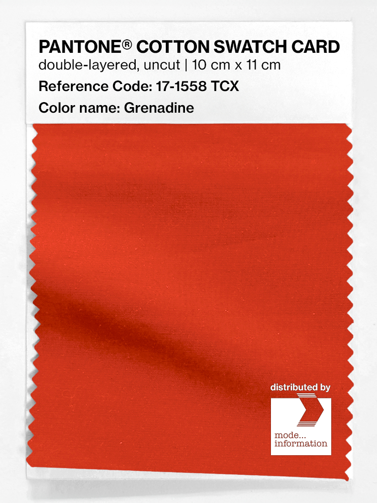 Artikelbild 1 des Artikels “PANTONE® COTTON SWATCH CARD 17-1558 TCX Grenadine “
