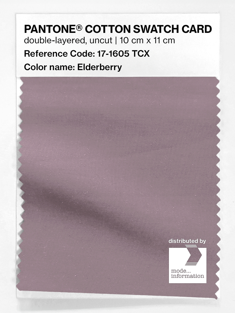 Product image 1 of the product “PANTONE® COTTON SWATCH CARD 17-1605 TCX Elderberry ”