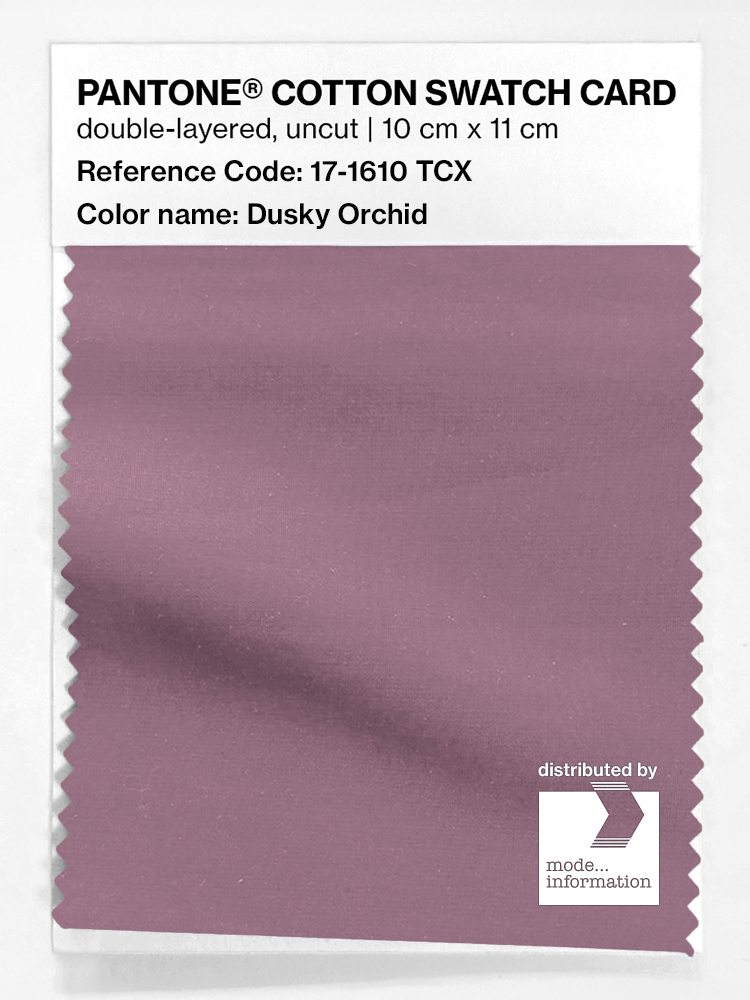 Product image 1 of the product “PANTONE® COTTON SWATCH CARD 17-1610 TCX Dusky Orchid ”