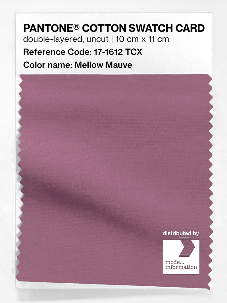 Product image 1 of the product “PANTONE® COTTON SWATCH CARD 17-1612 TCX Mellow Mauve ”