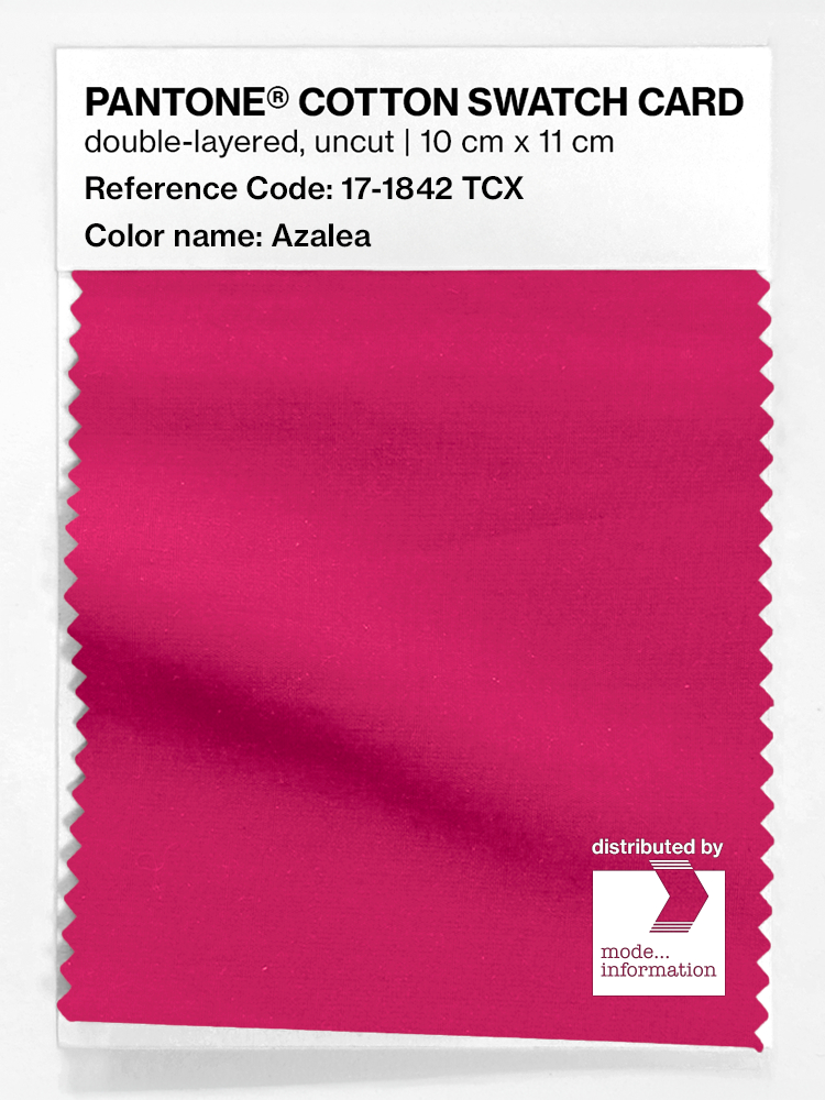 Product image 1 of the product “PANTONE® COTTON SWATCH CARD 17-1842 TCX Azalea ”