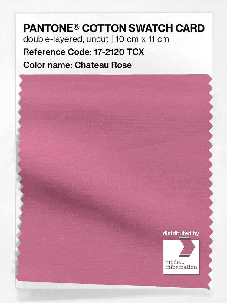 Product image 1 of the product “PANTONE® COTTON SWATCH CARD 17-2120 TCX Chateau Rose ”