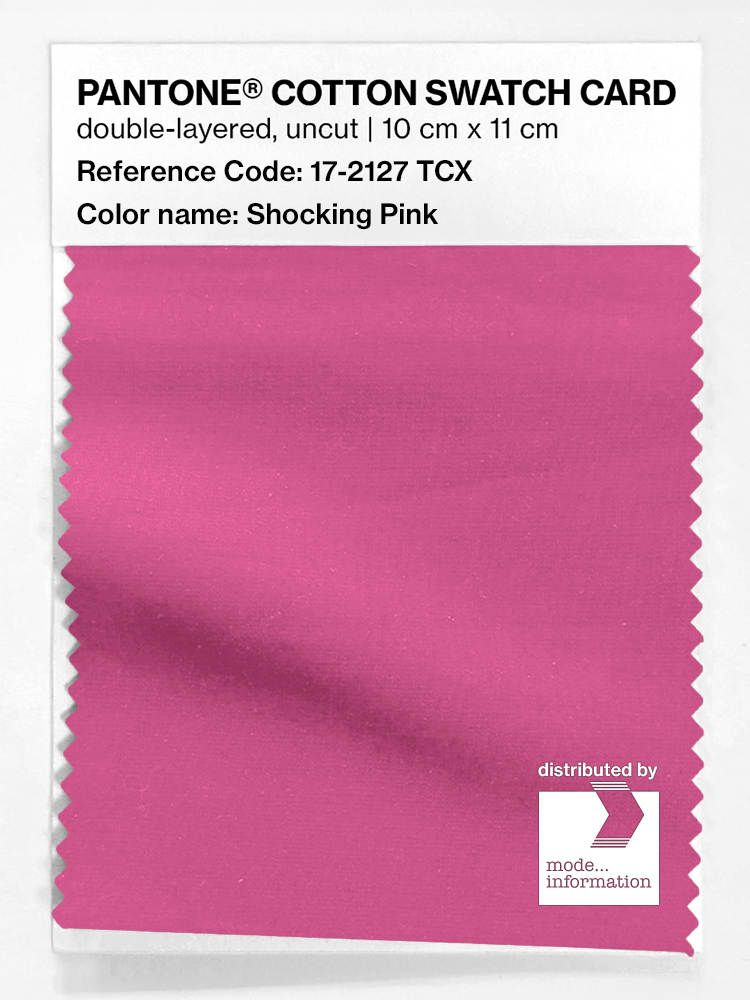 Product image 1 of the product “PANTONE® COTTON SWATCH CARD 17-2127 TCX Shocking Pink ”