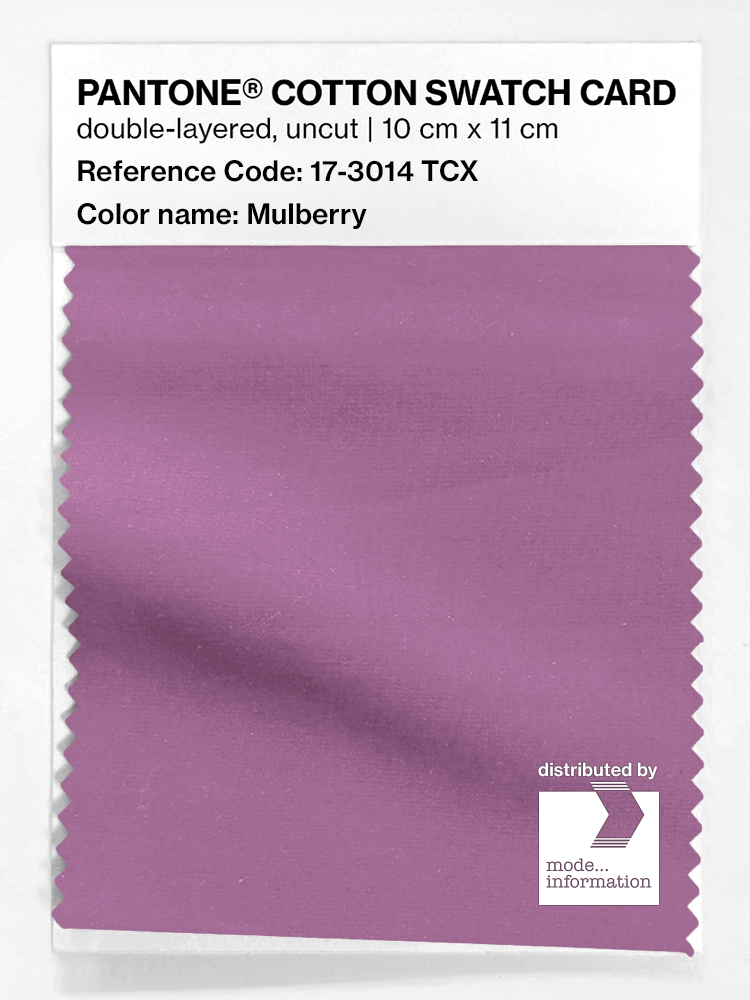 Artikelbild 1 des Artikels “PANTONE® COTTON SWATCH CARD 17-3014 TCX Mulberry “