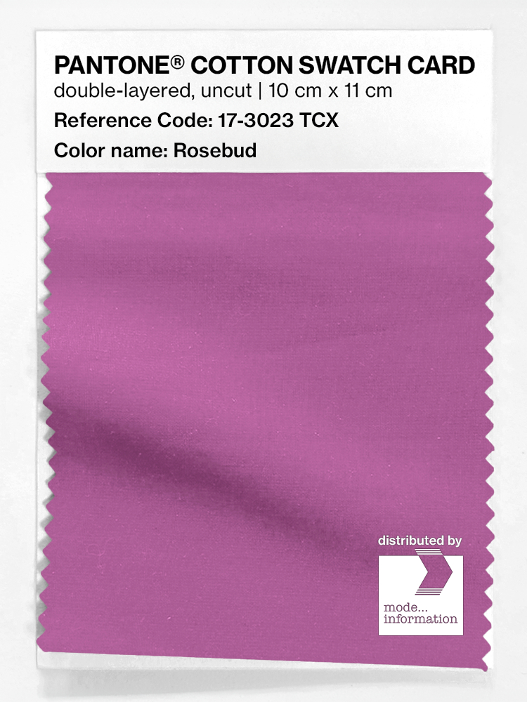Product image 1 of the product “PANTONE® COTTON SWATCH CARD 17-3023 TCX Rosebud ”