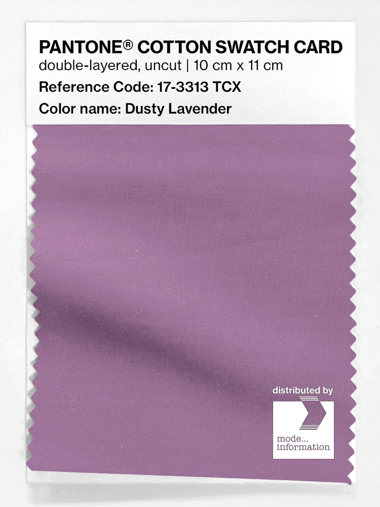 Product image 1 of the product “PANTONE® COTTON SWATCH CARD 17-3313 TCX Dusty Lavender ”